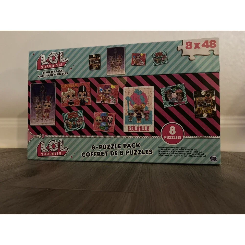 Girls LOL Surprise Dolls 8-Puzzle Pack 48 Pieces Per Puzzle - New